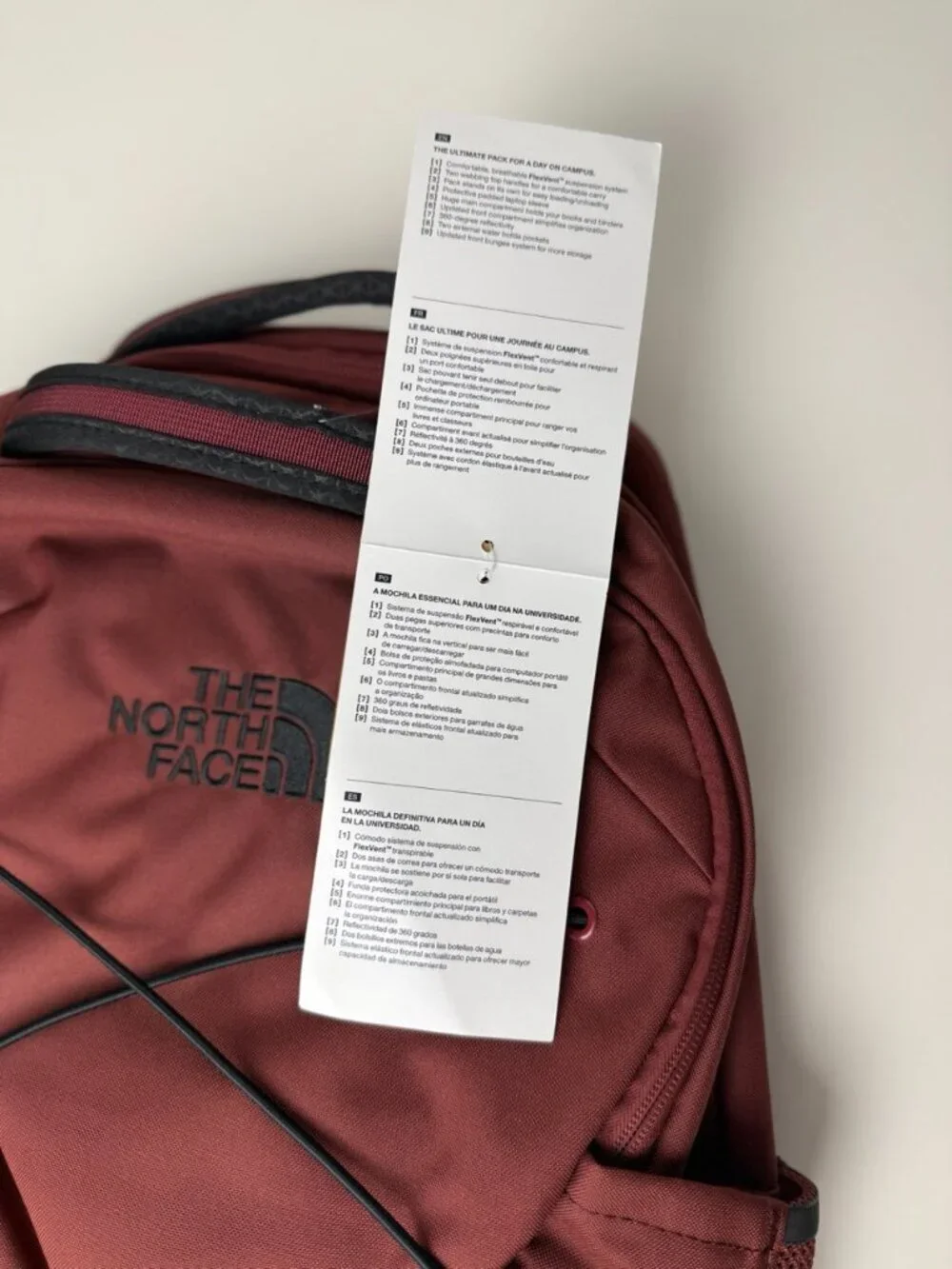 The North Face Unisex Jester Everyday Laptop Backpack Sumac/TNF Black 28L